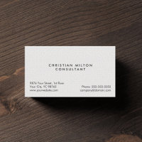 Minimal Simple Elegant Texture White Consultant