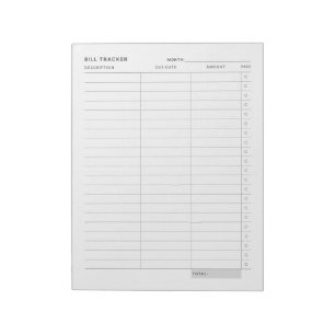 Minimal Simple Expense Tracker Notepad