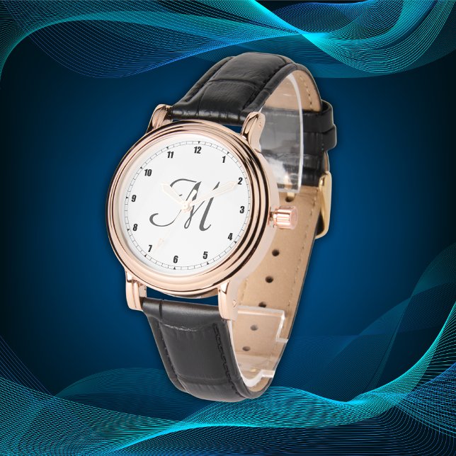 Minimal Simple Initial Monogram Numerals Black | Watch (Creator Uploaded)