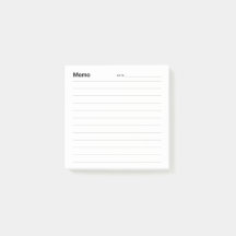 Minimal Simple Memo Line