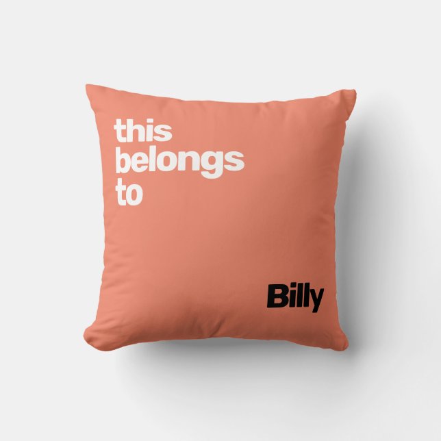 minimal simple modern blue cushion (Front)