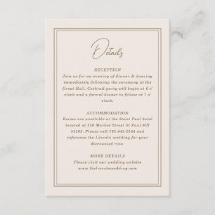 Minimal Simple Ornate Frame Enclosure Card