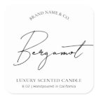 Minimal Simple Professional Candle Product Label