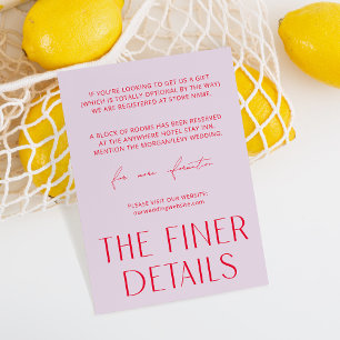 Minimal Simple Purple & Magenta Enclosure Card