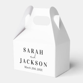 Minimal SImple Wedding Favour Box