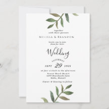 Minimal Simple Wedding İnvitation