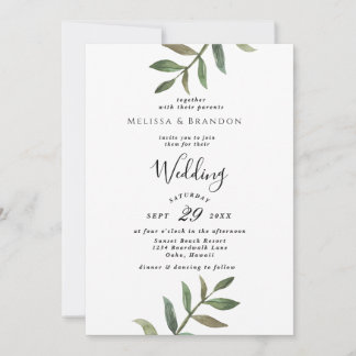 Minimal Simple Wedding İnvitation