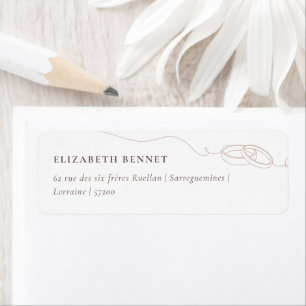 Minimal Simple Wedding Rings   Blush Pink Address 