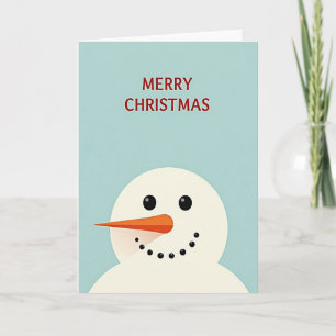 Minimal Snow Figure Card