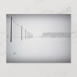 Minimal Snow Postcard