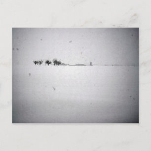 Minimal Snow Postcard