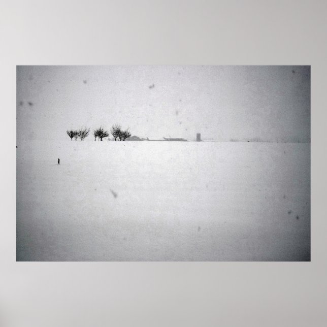 Minimal Snow Poster (Front)