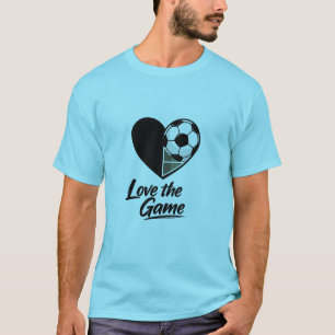 Minimal Soccer Heart T-Shirt