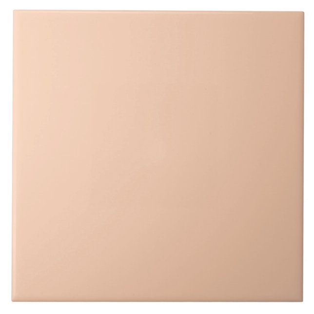 Minimal Soft Apricot Orange Pink tile (Front)