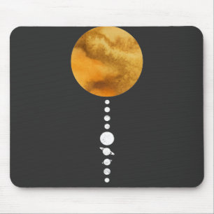 Minimal Solar System Mouse Mat