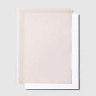 Minimal Solid Colour Modern Pink Wedding Vellum Invitations