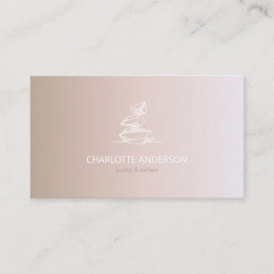 Minimal Spiritual Healing Crystal Business Card