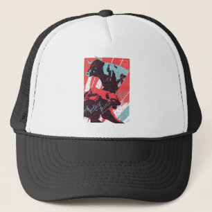 Minimal Stock Market Bull Bear Chart Trucker Hat