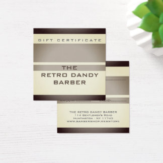 Minimal Stripes Brown Retro Chic Manly Barbershop