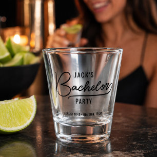 Minimal Stylish Bachelor Party Favours Shot Glass