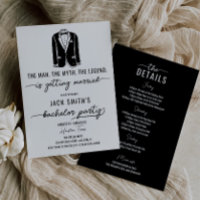Minimal Stylish Bachelor Party Itinerary and