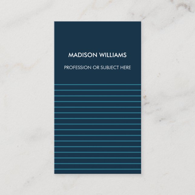Minimal Stylish Trendy Modern Business Card (Front)