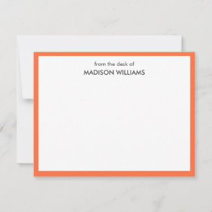 Minimal Stylish Trendy Modern Note Card