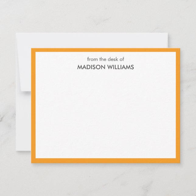 Minimal Stylish Trendy Modern Note Card (Front)