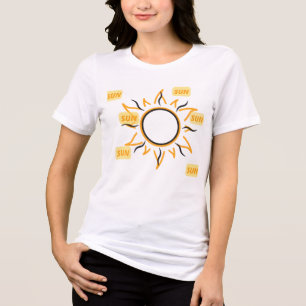 Minimal Sun Aesthetic Tri-Blend Shirt
