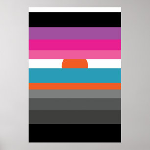 Minimal sunset poster