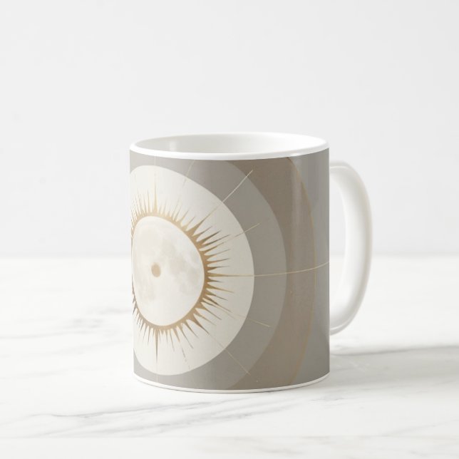 Minimal symbolic illustration representing balance coffee mug (Front Right)