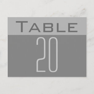 Minimal Table Number Postcard