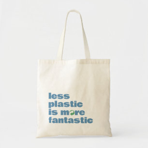 Minimal Text Reusable Shopping Tote Bag