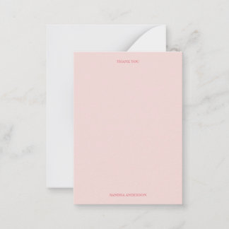 Minimal Thank You Note Card