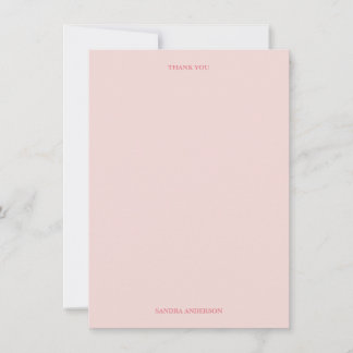 Minimal Thank You Note Card