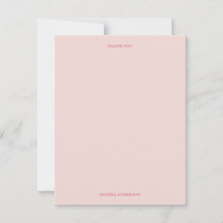 Minimal Thank You Note Card
