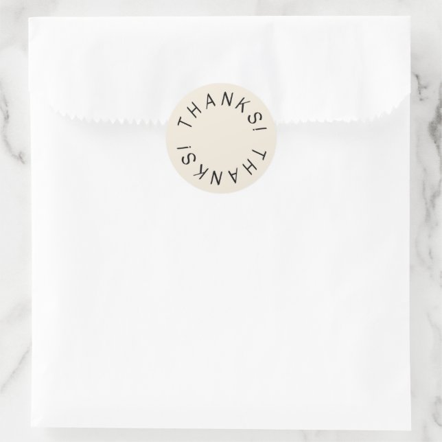 Minimal thank you sticker Poshmark seller supplies (Bag)