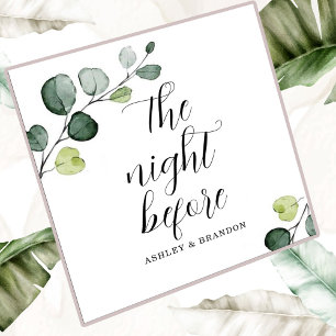 Minimal The Night Before Napkins