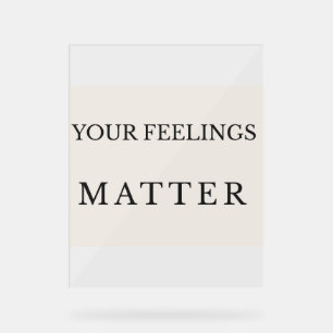 Minimal Therapy Office Poster – Your Feelings Matt