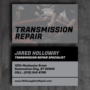 Minimal Transmission Repair Specialist Business Card