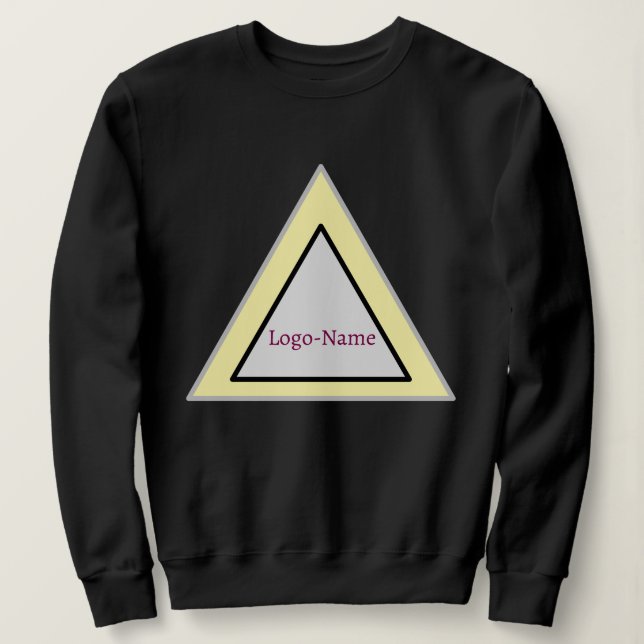 Minimal Triangle Logo Design Sweatshirt (Design Front)