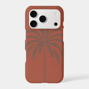 Minimal Tropical Palm Tree Pattern Terracotta