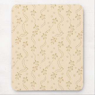 Minimal Turtle Trail Pattern Mouse Mat