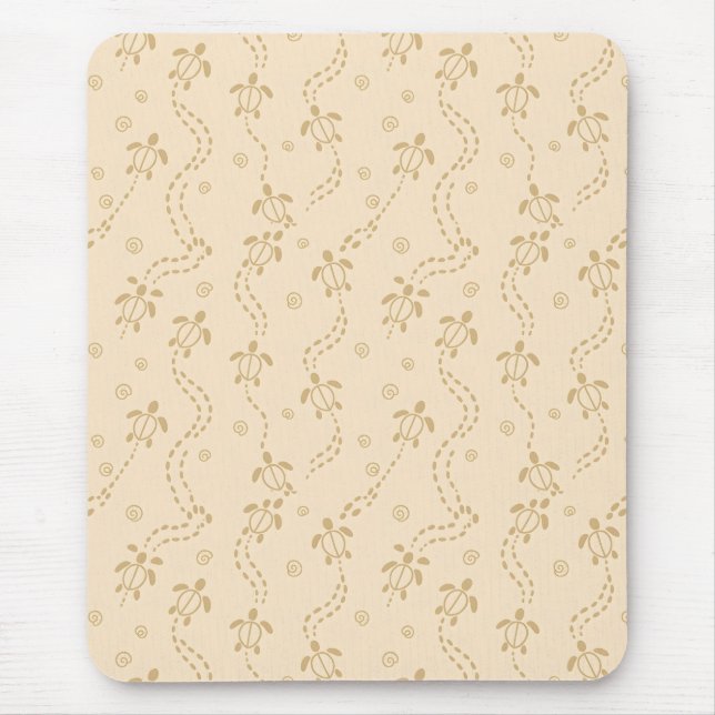 Minimal Turtle Trail Pattern Mouse Mat (Front)