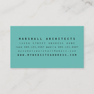 Minimal Two Tone Custom Colour Business Card
