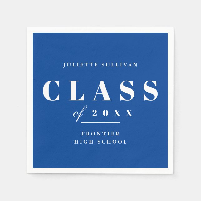 Minimal Type Graduation Napkin (Front)