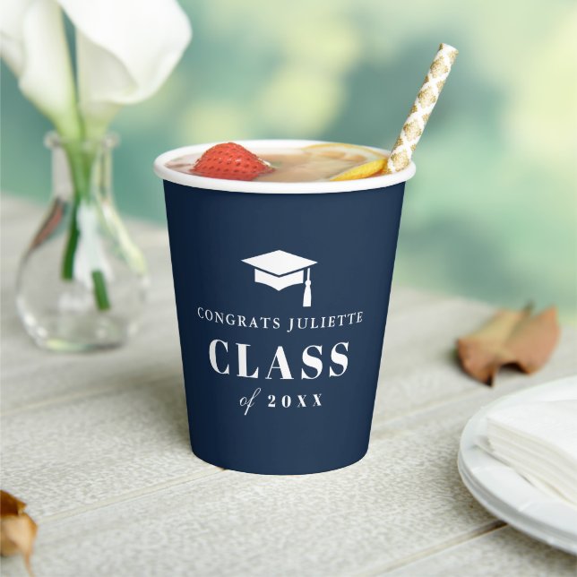 Minimal Type Graduation Party Paper Cups (Insitu)