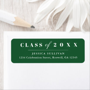 Minimal Type Graduation Return Address