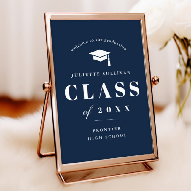 Minimal Type Photo Graduation Welcome Poster (Minimal type graduation welcome sign. Print or instant download options available. 
)