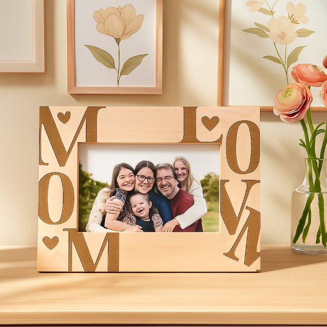 Minimal Typographic Mum Love Elegent   Etched Frames (Creator Uploaded)